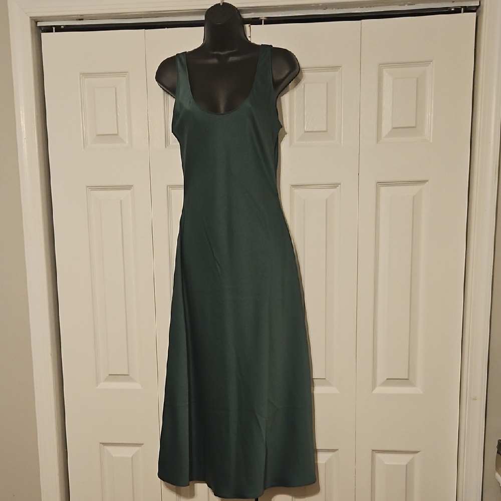 H&M Dark Green Midi Dress
